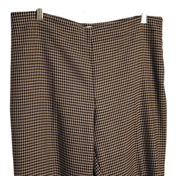 Talbots Houndstooth Womens Pants Size 14P Black & Beige Heritage Collection - Picture 3 of 13